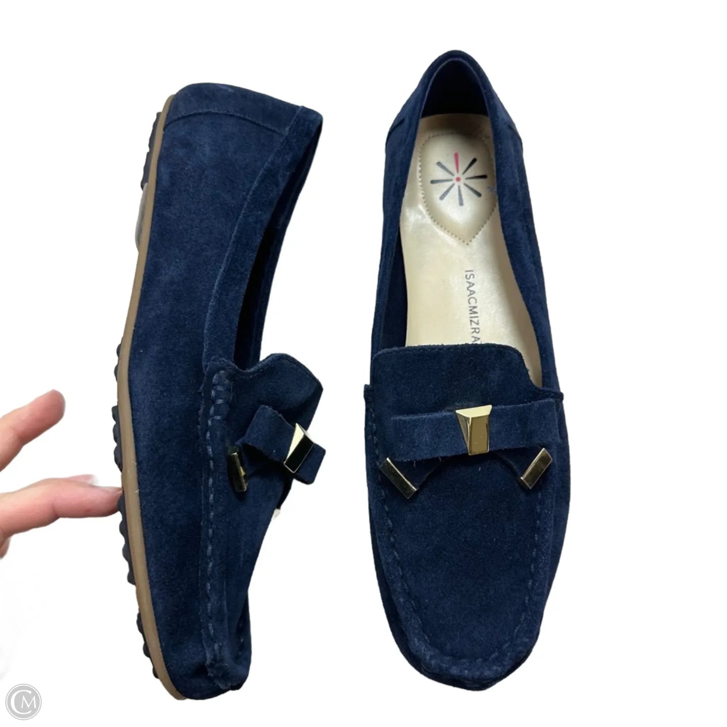 Shoes Flats By Isaac Mizrahi Live Qvc In Navy, Size: 8.5