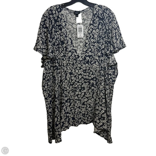 Top Short Sleeve By Torrid In Navy, Size: 3x