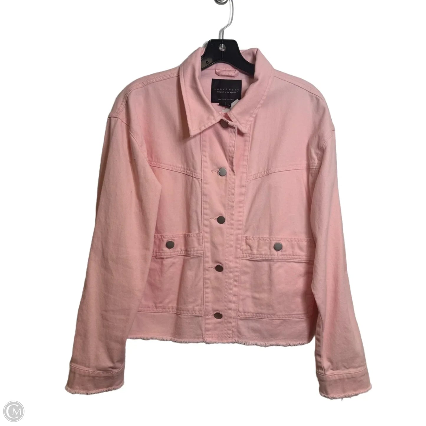 Jacket Denim By Sanctuary In Pink, Size: M