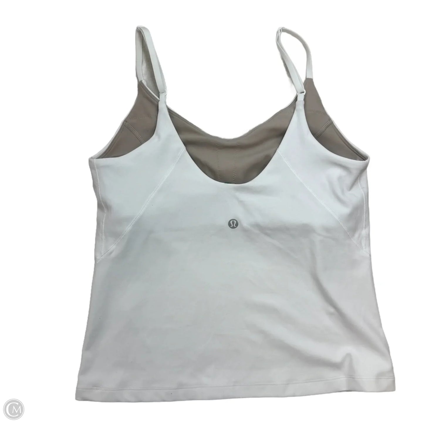 Athletic Tank Top By Lululemon In White, Size: S