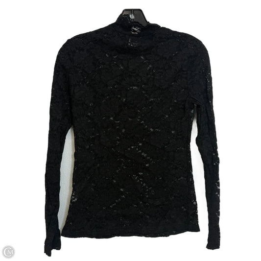 Top Long Sleeve By Clothes Mentor In Black, Size: M