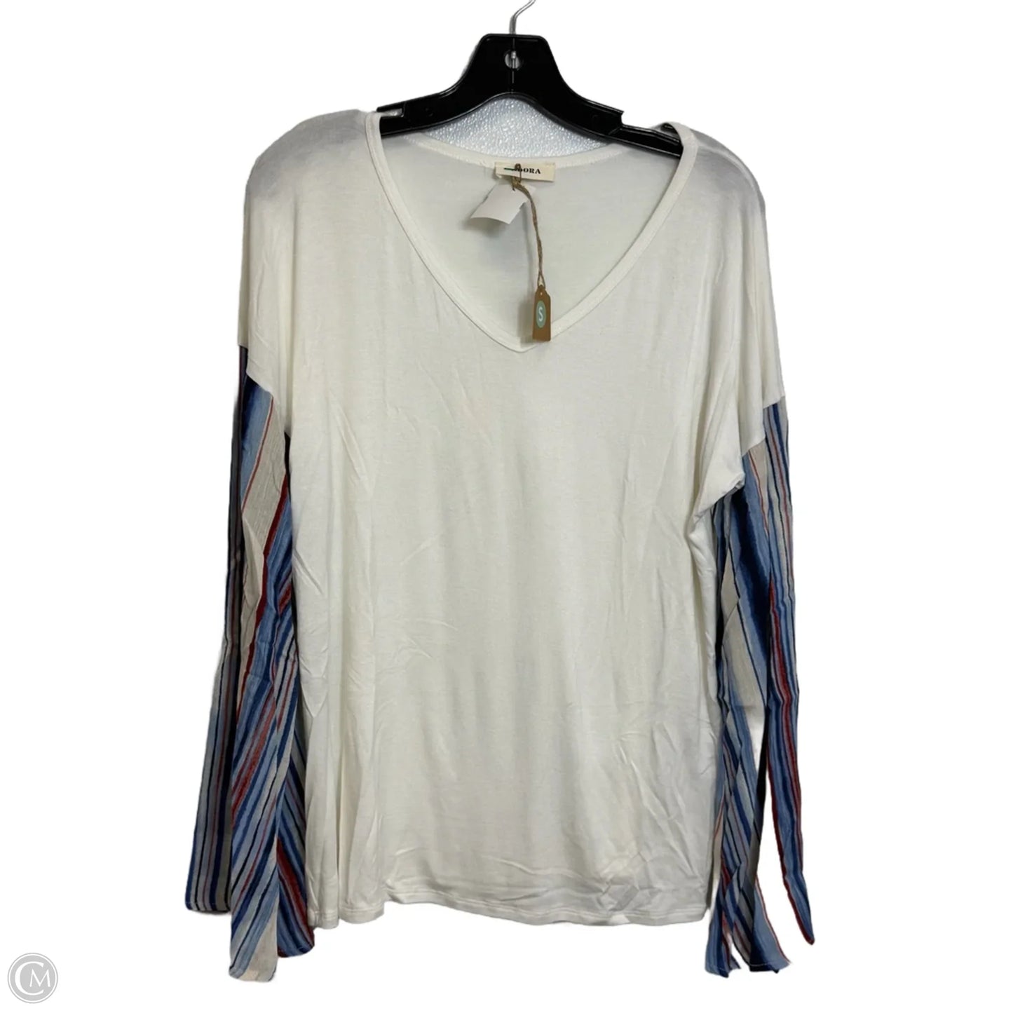 Top Long Sleeve By Adora In Ivory, Size: S