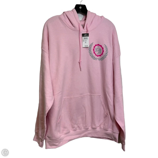 Sweatshirt Hoodie By Gildan In Pink, Size: Xl