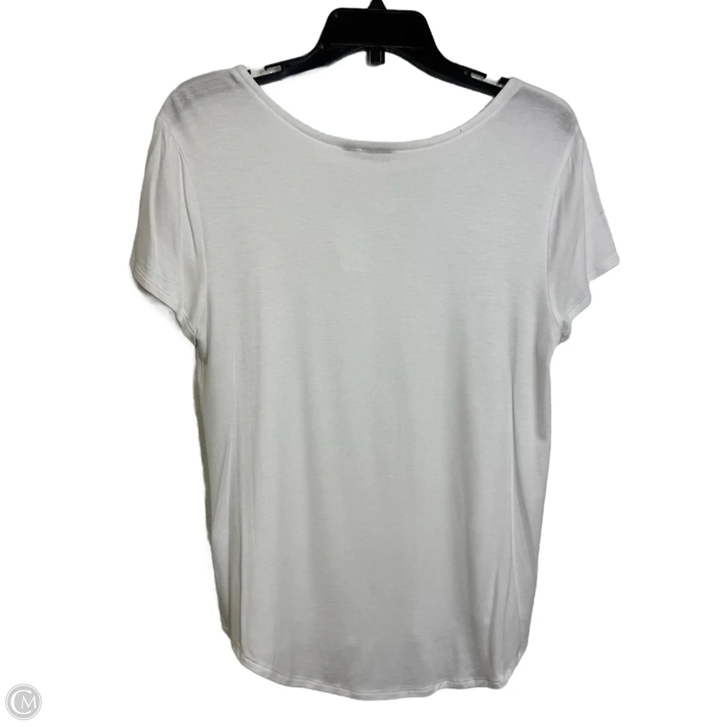 Top Short Sleeve Basic By Versona In White, Size: M