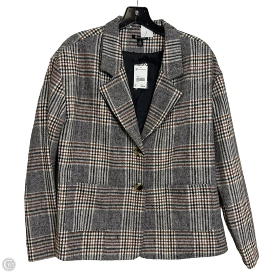 Blazer By Versona In Plaid Pattern, Size: M