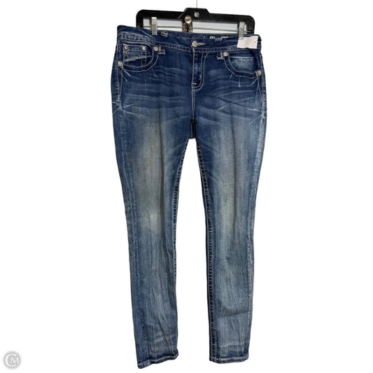 Jeans Skinny By Miss Me In Blue Denim, Size: 8