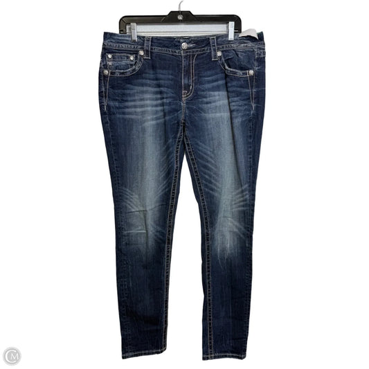 Jeans Skinny By Miss Me In Blue Denim, Size: 12