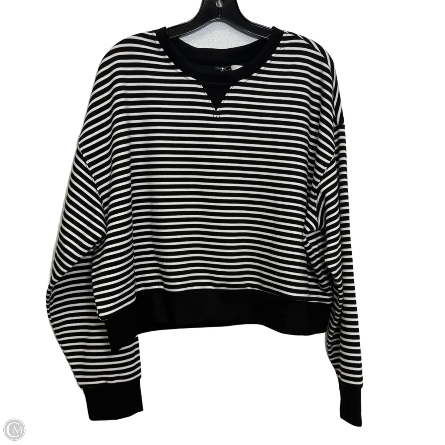 Top Long Sleeve By Danskin In Striped Pattern, Size: Xl
