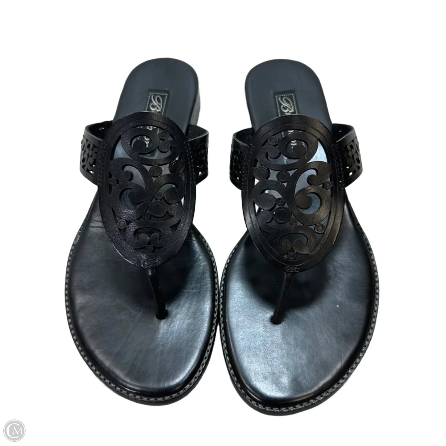 Sandals Flip Flops By Brighton In Black, Size: 7.5