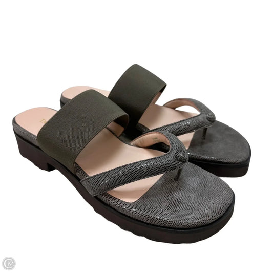 Sandals Flip Flops By Taryn Rose In Brown, Size: 7.5