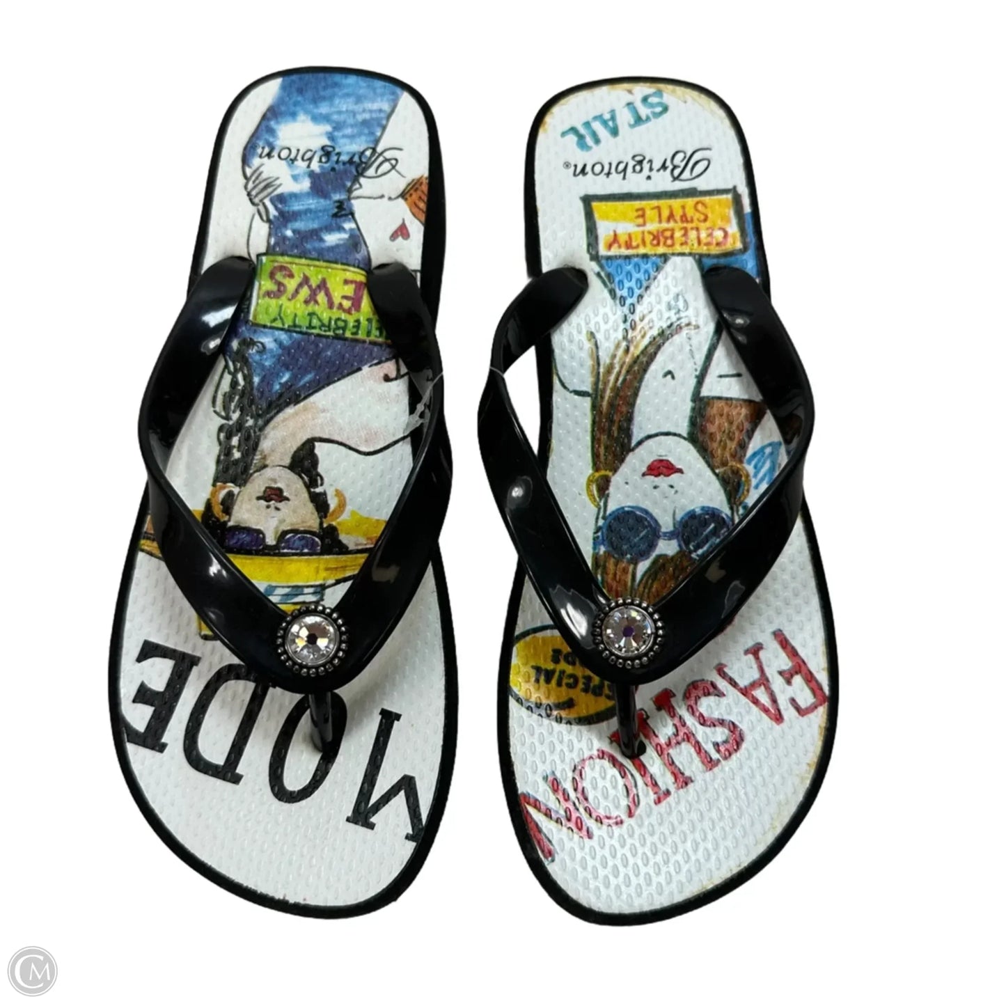 Sandals Flip Flops By Brighton In Black, Size: 7