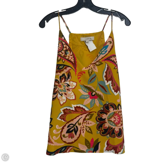 Tank Top By Loft In Yellow, Size: L