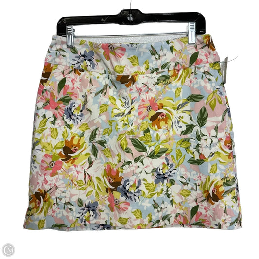 Skort By Clothes Mentor In Floral Print, Size: 12