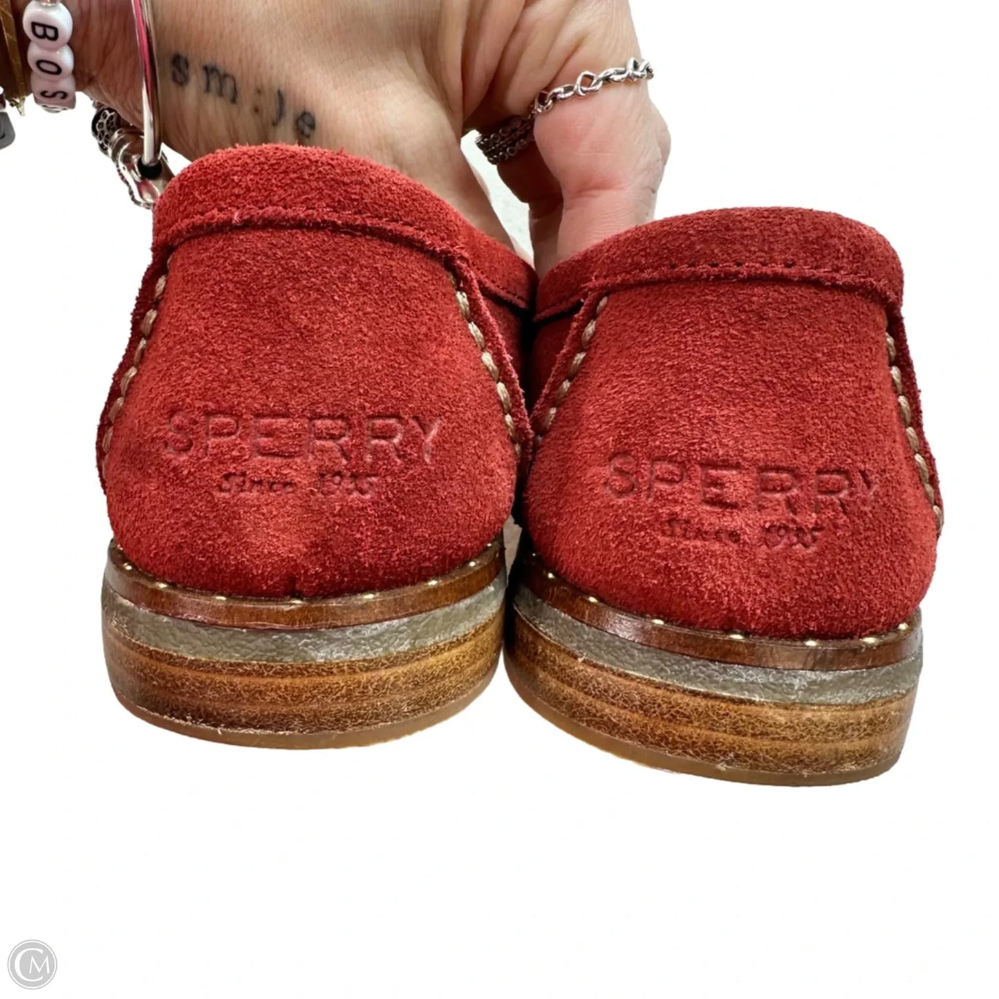 Shoes Flats By Sperry In Red, Size: 8