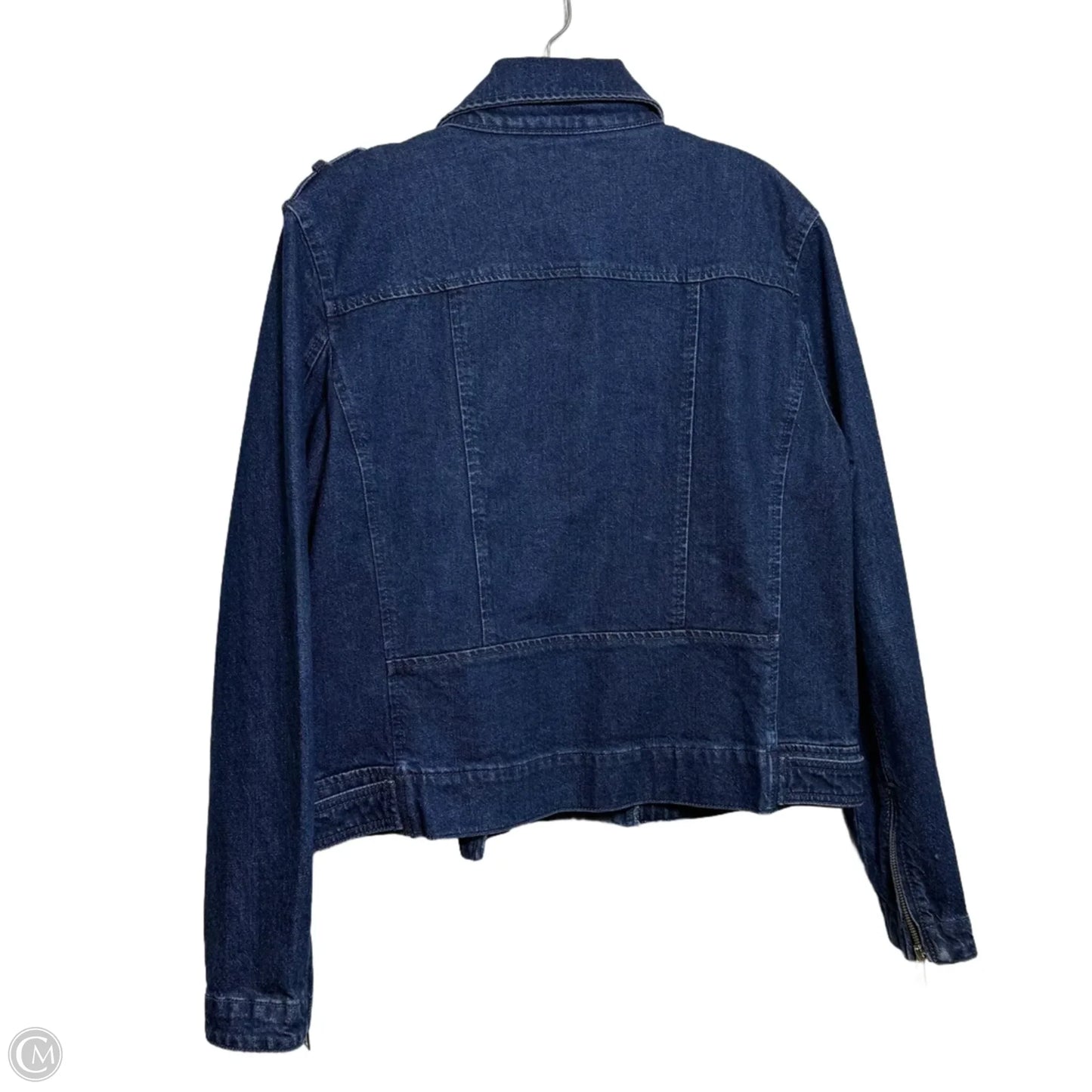 Jacket Denim By Loft In Blue Denim, Size: M