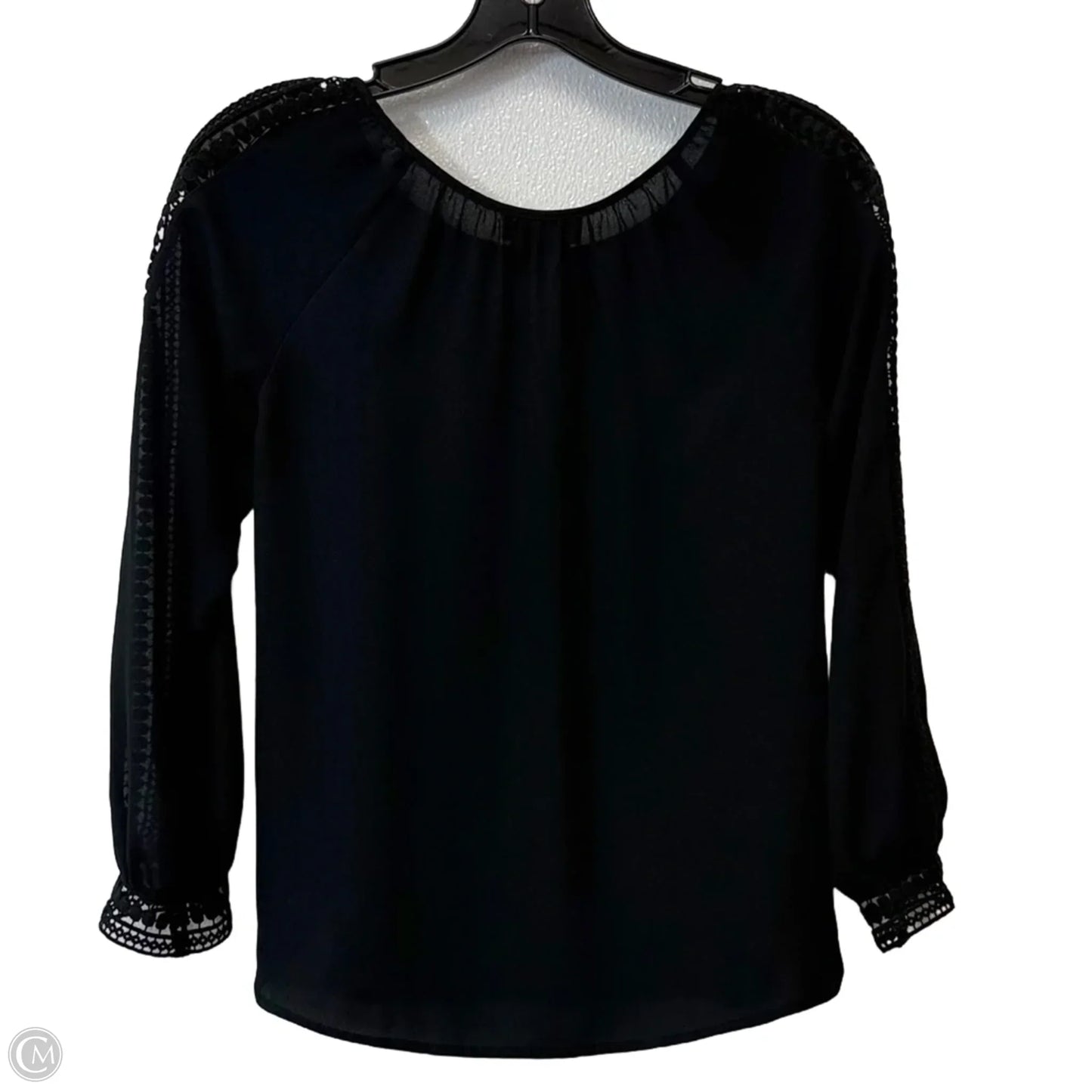 Top Long Sleeve By Loft In Black, Size: Xxs
