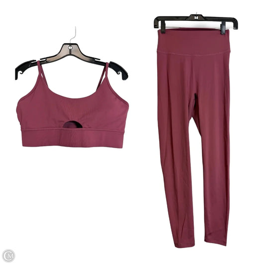 Athletic Pants 2pc By Clothes Mentor In Mauve, Size: L