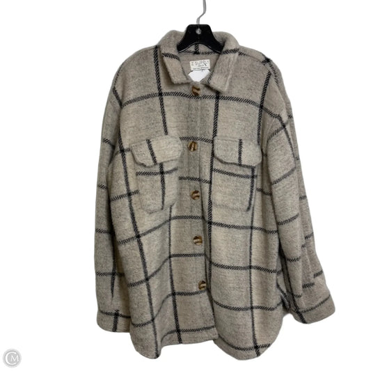 Jacket Shirt By Z Supply In Beige, Size: M