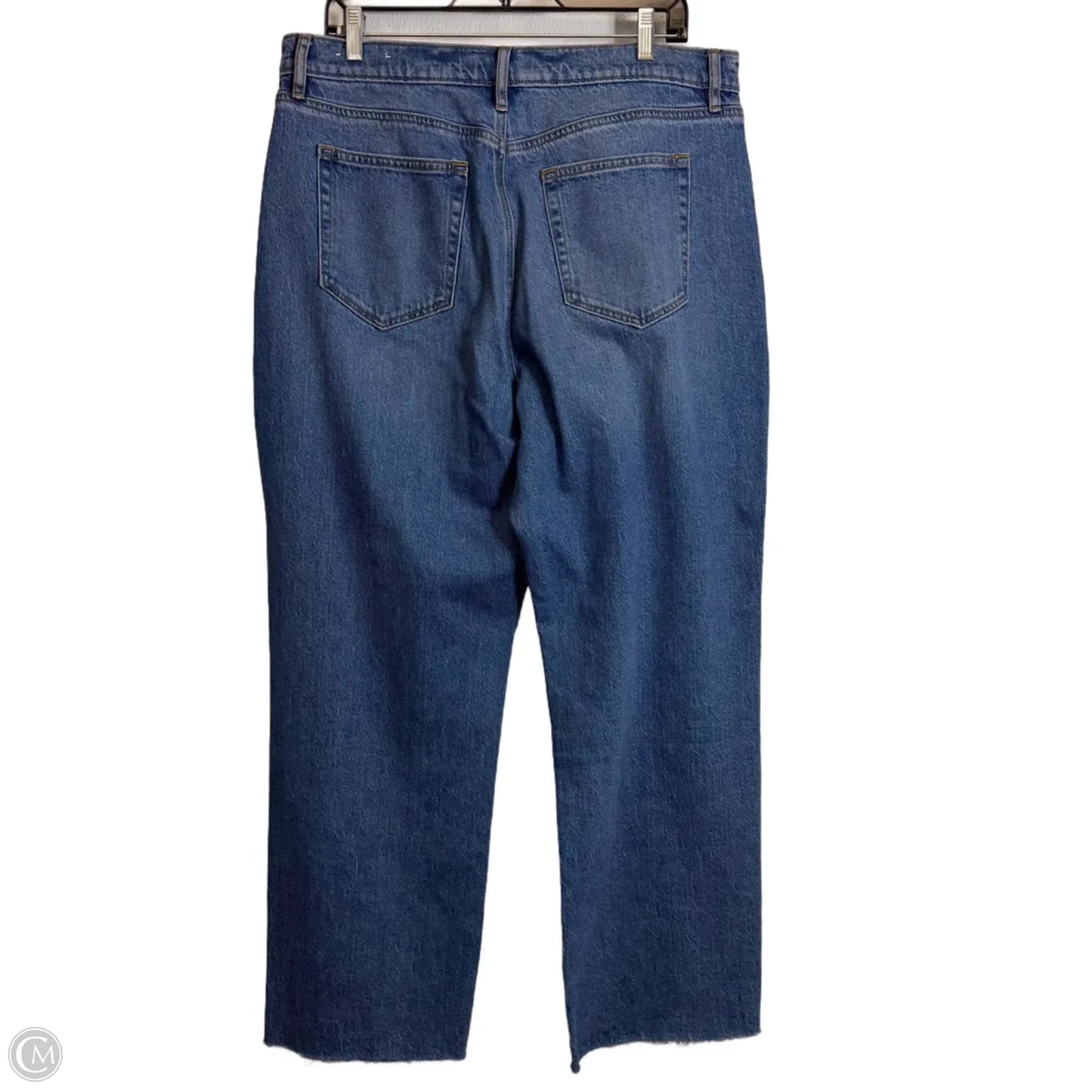 Jeans Cropped By Loft In Blue Denim, Size: 14