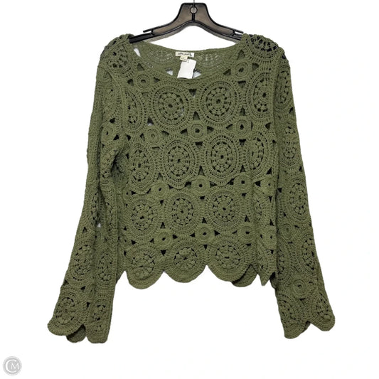 Sweater By Ultra Pink In Green, Size: S