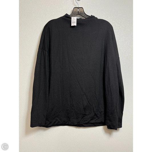 Top Long Sleeve Basic By Loft In Black, Size: L