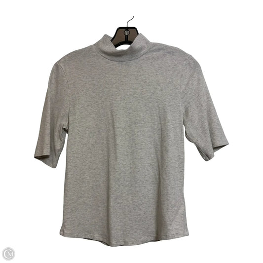 Athletic Top Short Sleeve By Athleta In Grey, Size: M