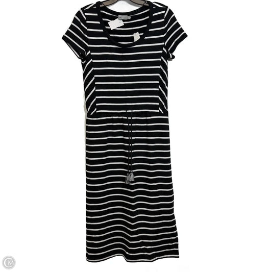 Dress Casual Midi By Talbots In Striped Pattern, Size: Xsp