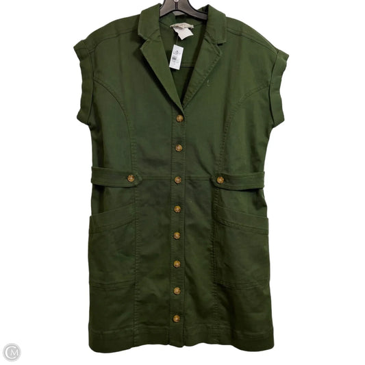 Dress Casual Short By Loft In Green, Size: 14
