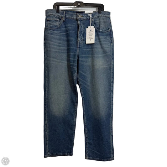 Jeans Straight By Lucky Brand In Blue Denim, Size: 14