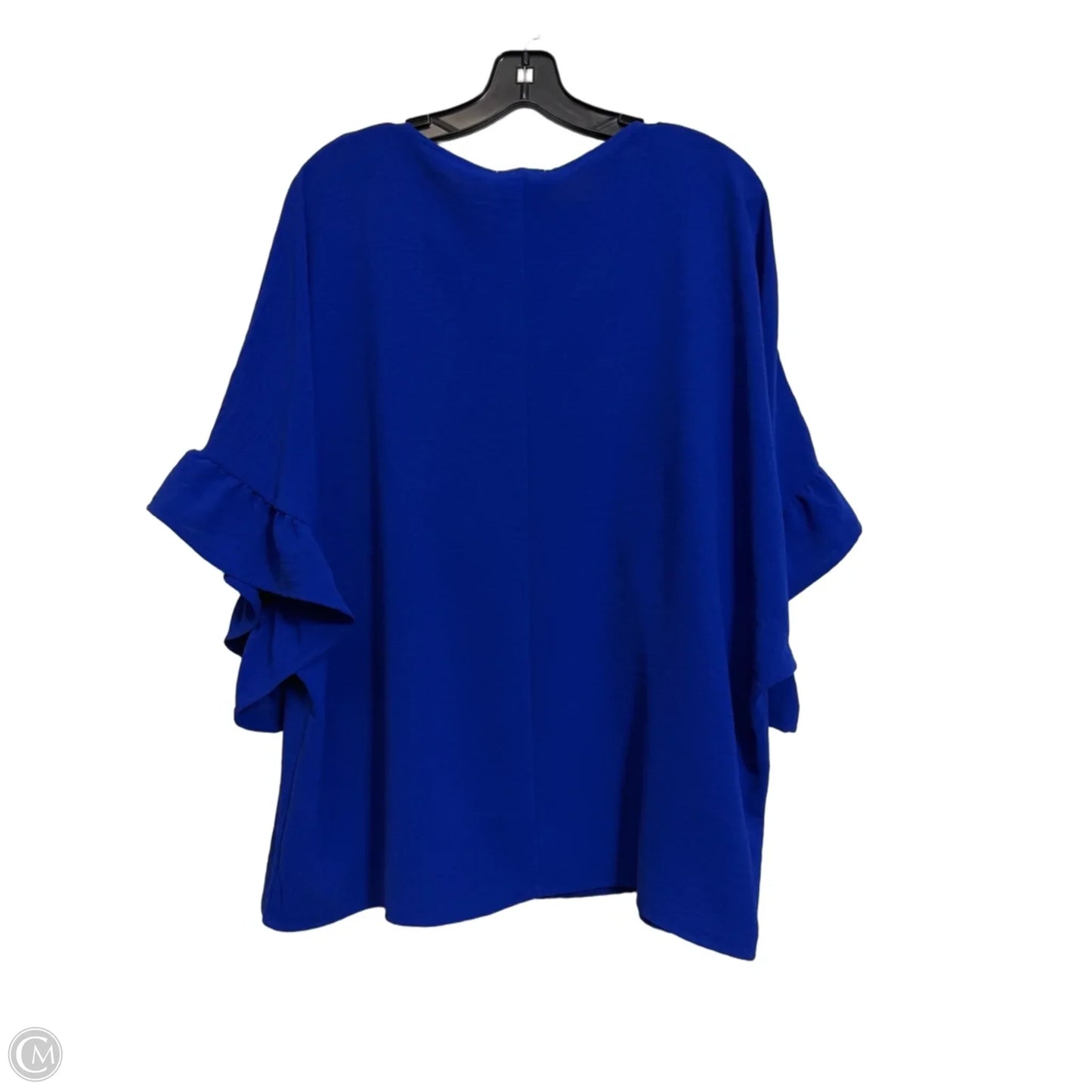 Top Short Sleeve By Andree By Unit In Blue, Size: Xl