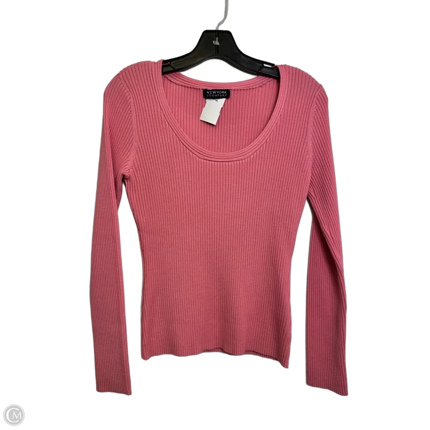 Top Long Sleeve By New York And Co In Pink, Size: S