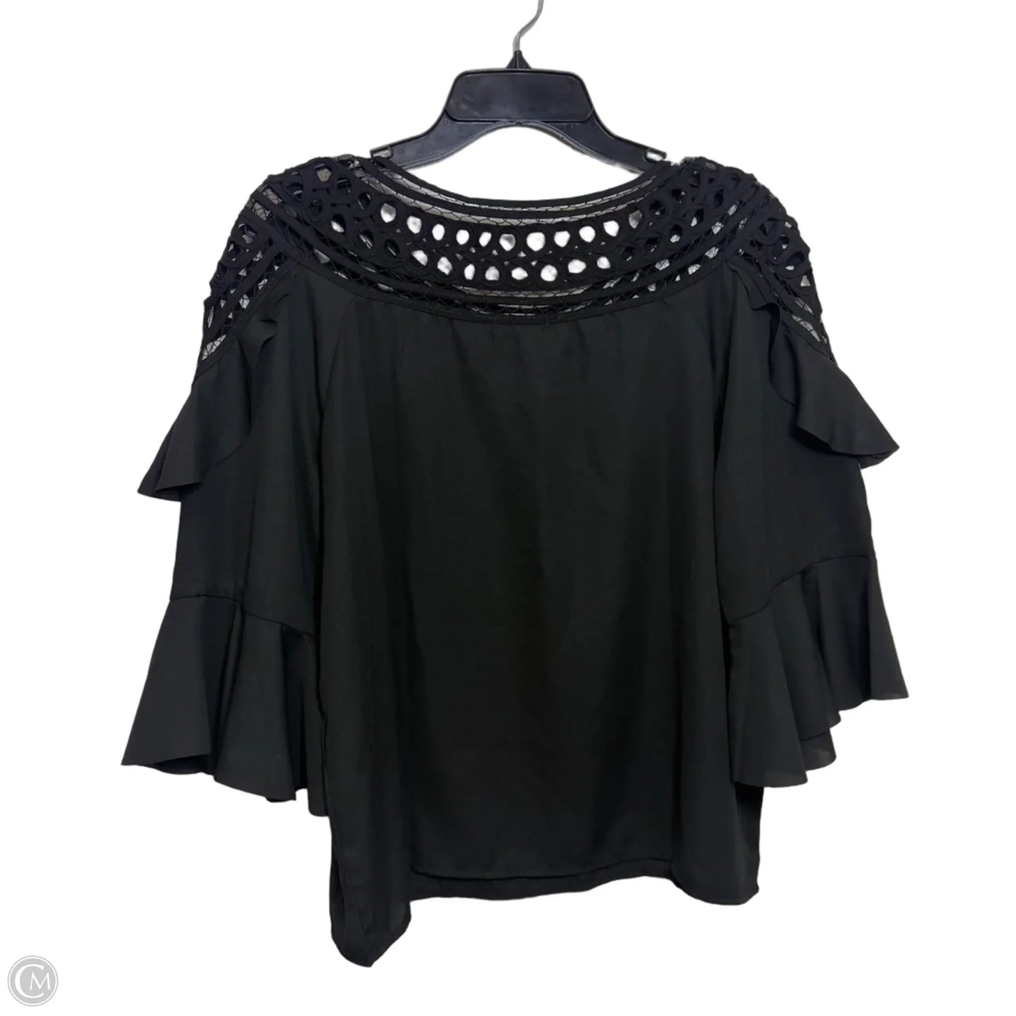 Top 3/4 Sleeve By Bebe In Black, Size: S