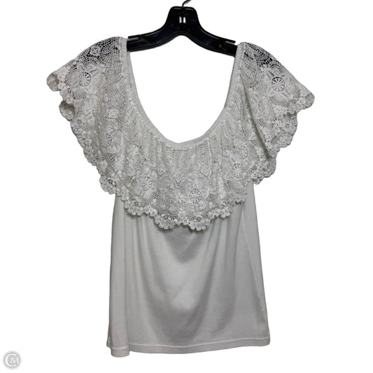 Top Sleeveless By Lauren By Ralph Lauren In White, Size: S