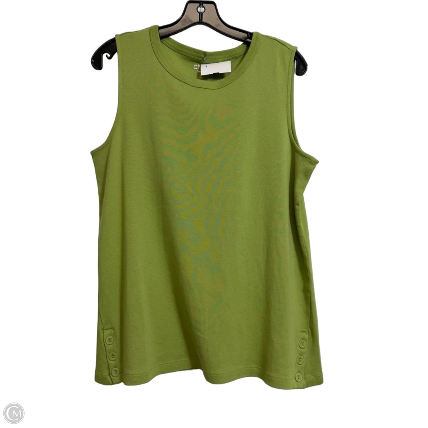 Top Sleeveless Basic By Chicos In Green, Size: L