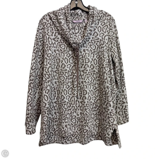 Top Long Sleeve By Any Body In Animal Print, Size: M