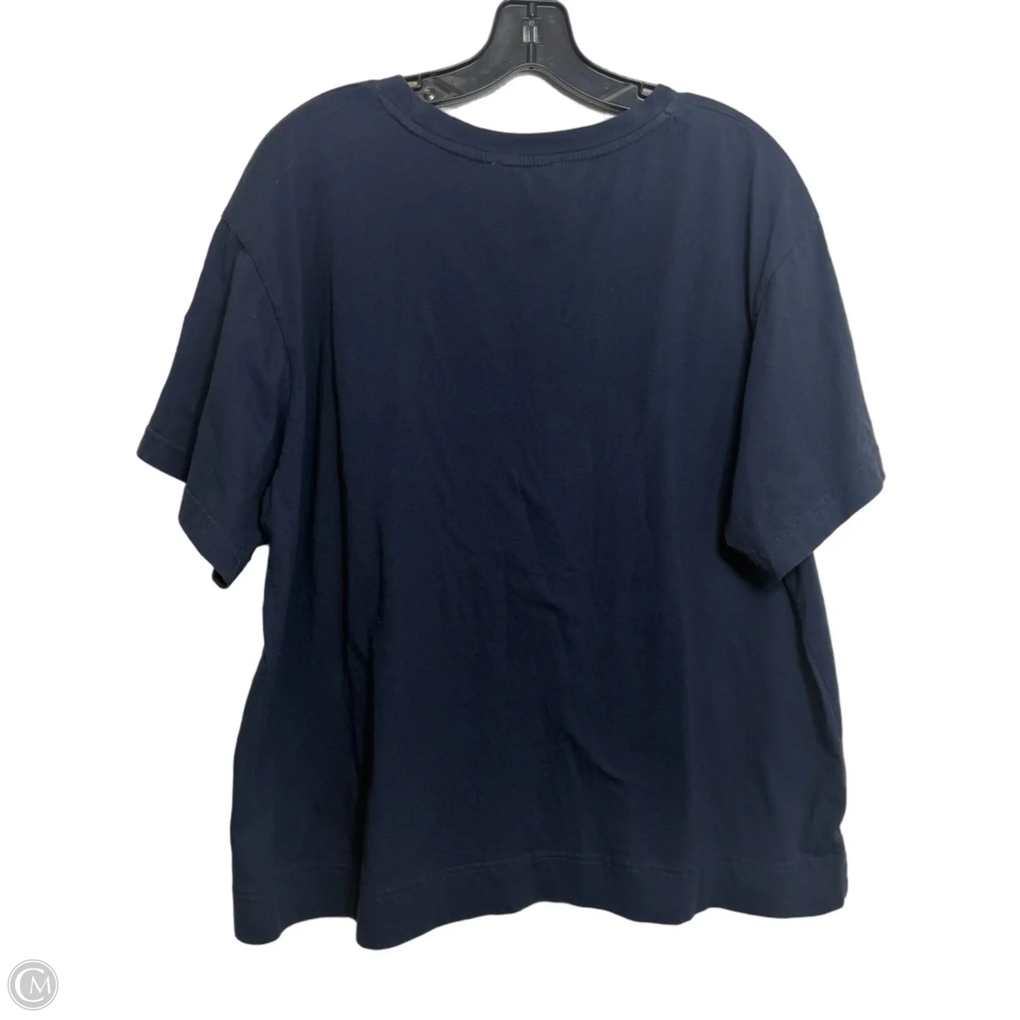 Top Short Sleeve Basic By Jane And Delancey In Navy, Size: 1x