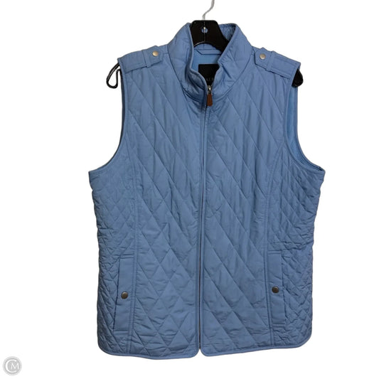 Vest Puffer & Quilted By Talbots In Blue, Size: L
