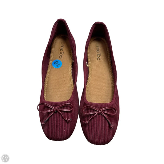 Shoes Flats By Me Too In Maroon, Size: 10