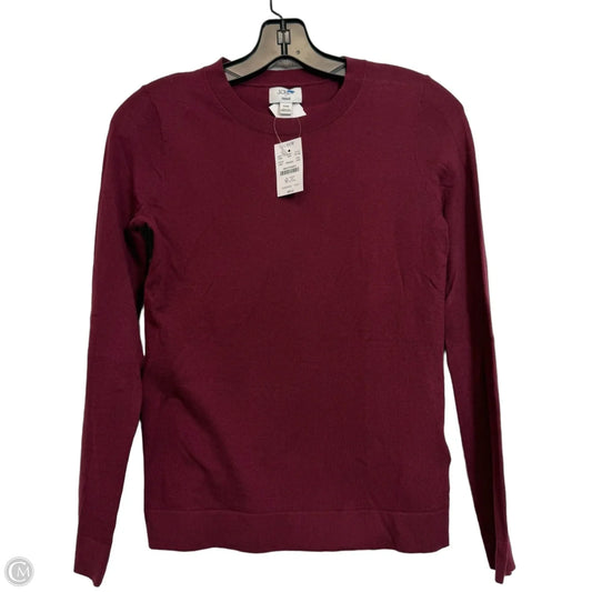 Top Long Sleeve By J. Crew In Maroon, Size: Xxs
