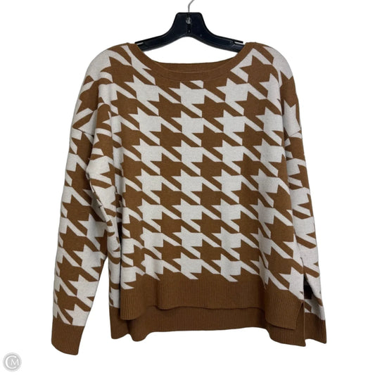 Sweater By Nordstrom In Tan, Size: L