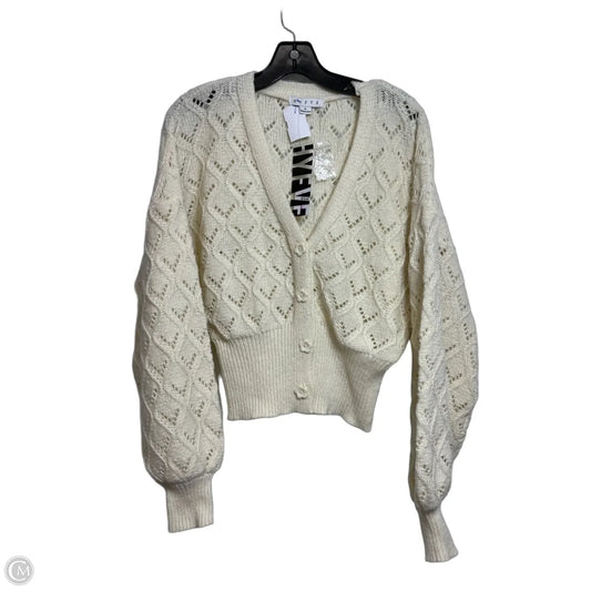 Cardigan By Hyfve In Ivory, Size: S