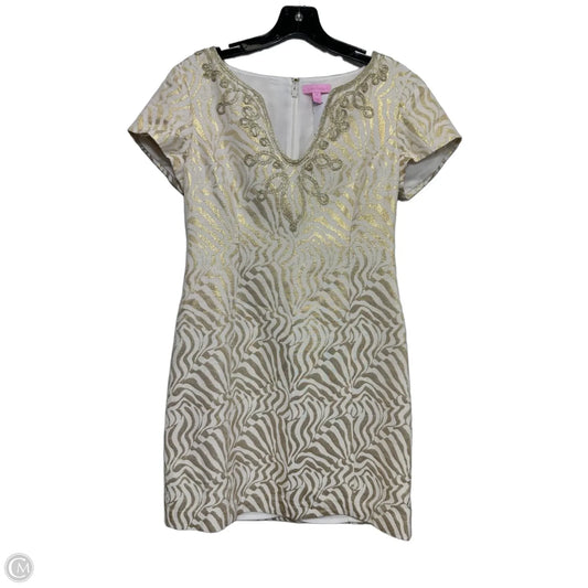 Dress Designer By Lilly Pulitzer In Gold, Size: 4
