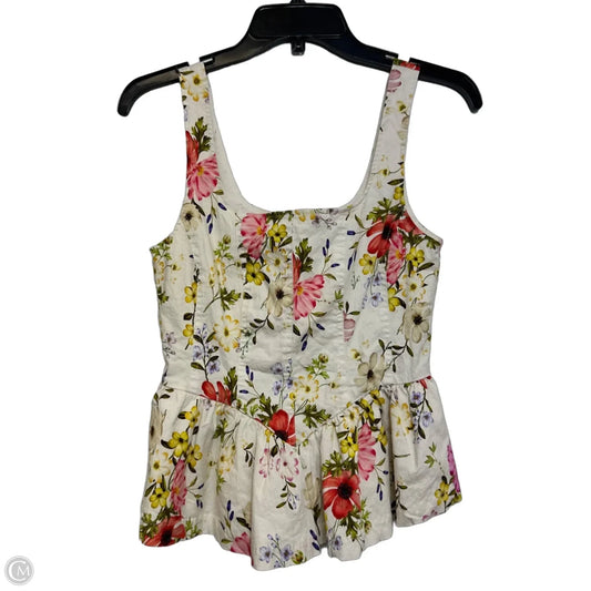 Top Sleeveless By Avec Les Filles In Floral Print, Size: S
