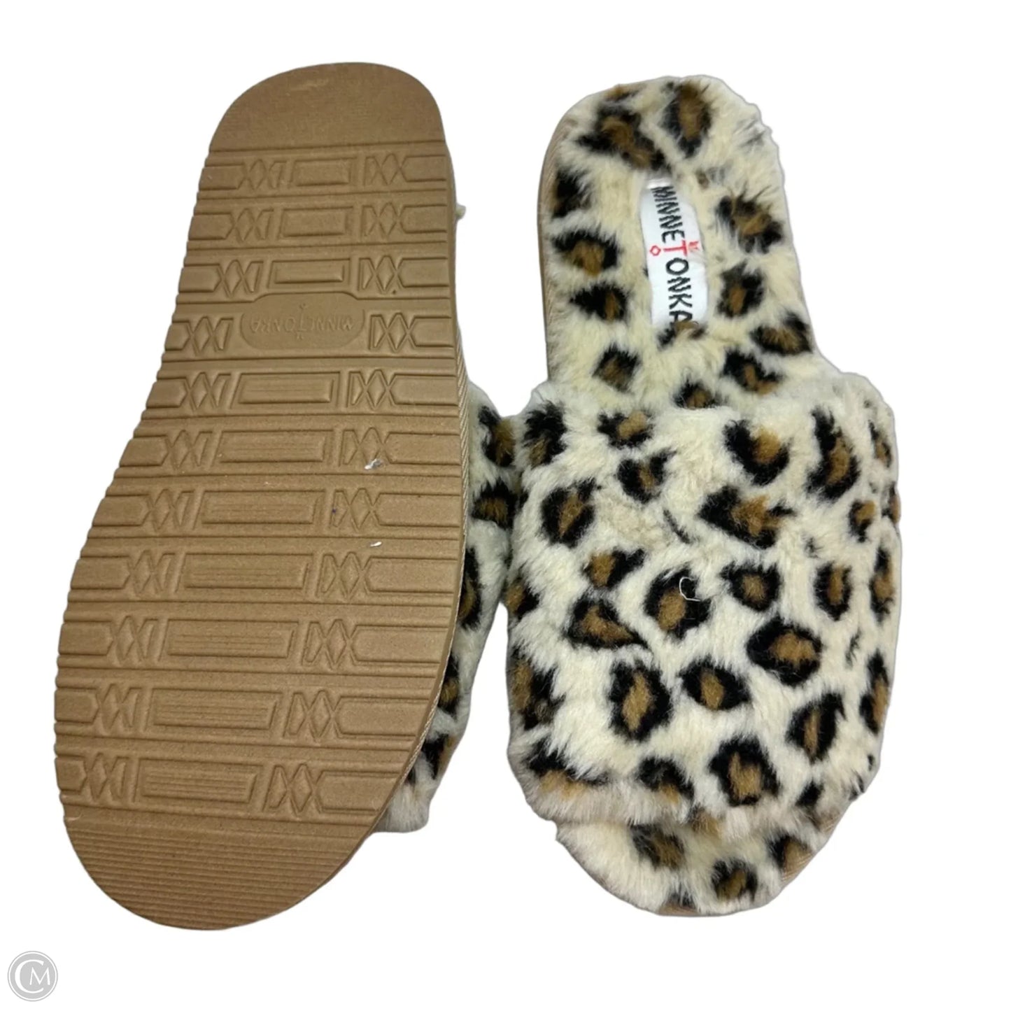 Sandals Flats By Minnetonka In Animal Print, Size: 9