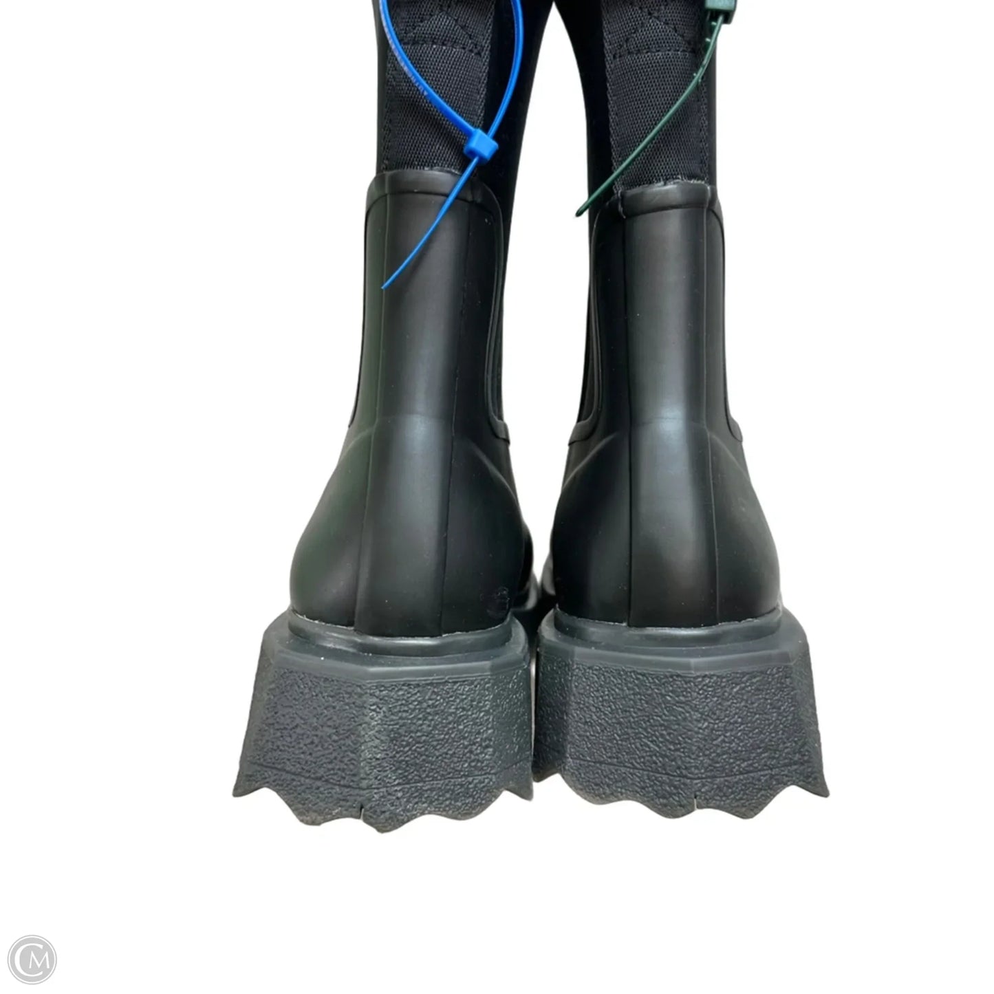 Sponge rubber rain Boot Luxury Designer By Off-white In Black