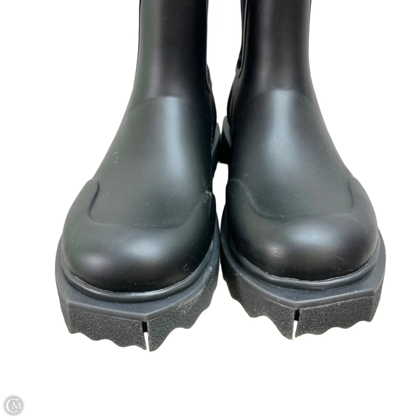 Sponge rubber rain Boot Luxury Designer By Off-white In Black
