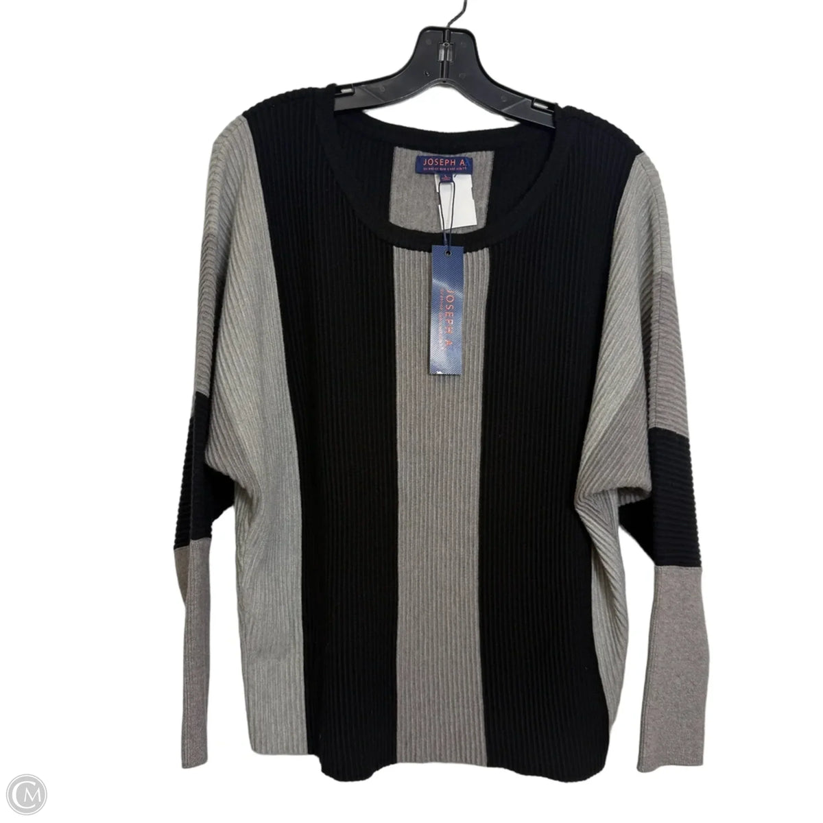 Sweater By Joseph A. In Grey, Size: L