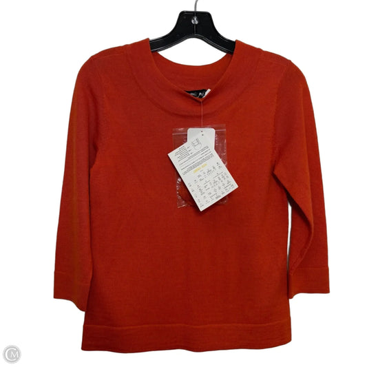 Top 3/4 Sleeve By Dialogue Qvc In Orange, Size: Xs