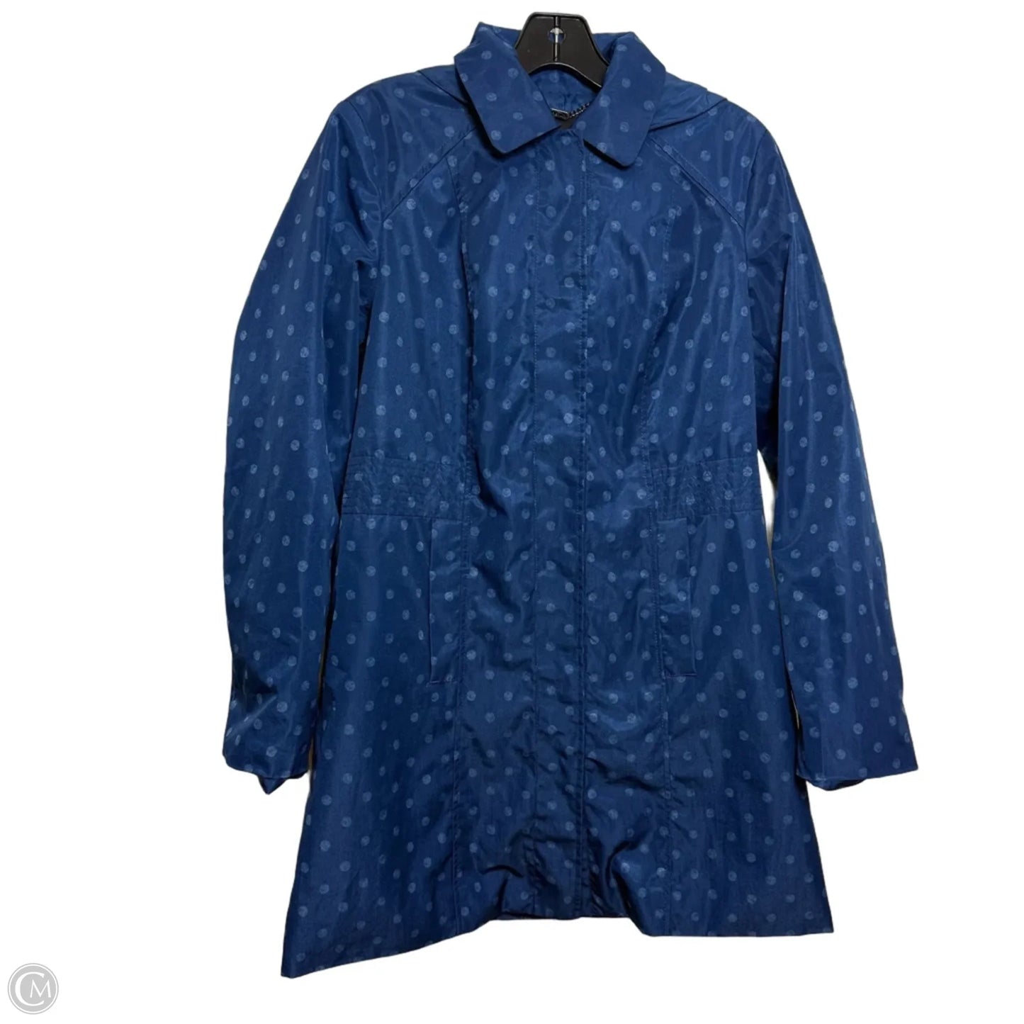 Jacket Windbreaker By Relativity In Blue, Size: S