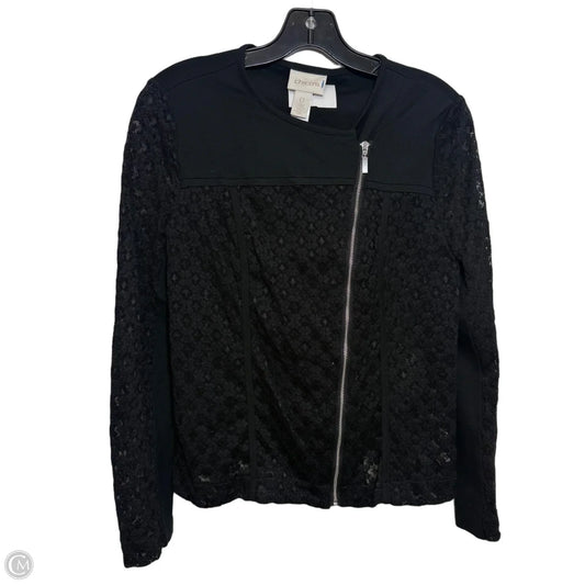 Top Long Sleeve By Chicos In Black, Size: M